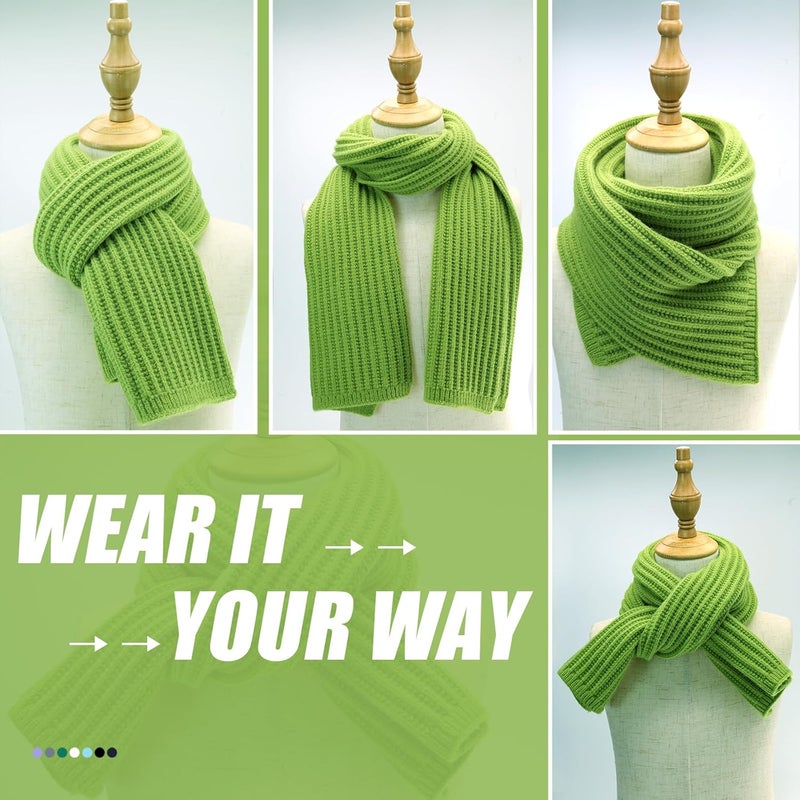 YATANAM Toddler Scarf Warm Knit Kids Neck Warmer Soft Stretch Baby Winter Scarves for Boys Girls - Image 2